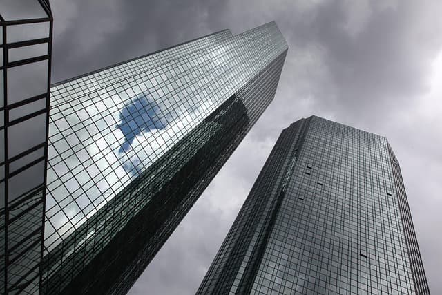 skyscraper, office, architecture, company, glass, frankfurt, deutsche bank, deutsche bank, deutsche bank, deutsche bank, deutsche bank, deutsche bank