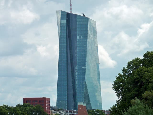 bank, euro, european central bank, ecb, frankfurt, money, skyscraper, skyscrapers, skyline, central bank