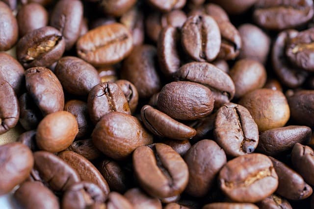 coffee, coffee beans, roasted, pattern, brown