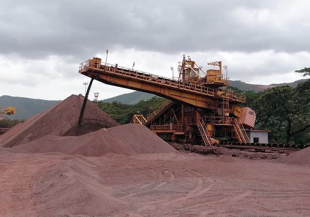 mining, iron ore, mine, transport, conveyor, iron, mineral, industrial, pit, opencast, sandur, bellary, karnataka, india, mining, iron ore, iron ore, iron ore, iron ore, iron ore